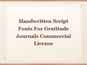 Handwritten Script Fonts for Gr